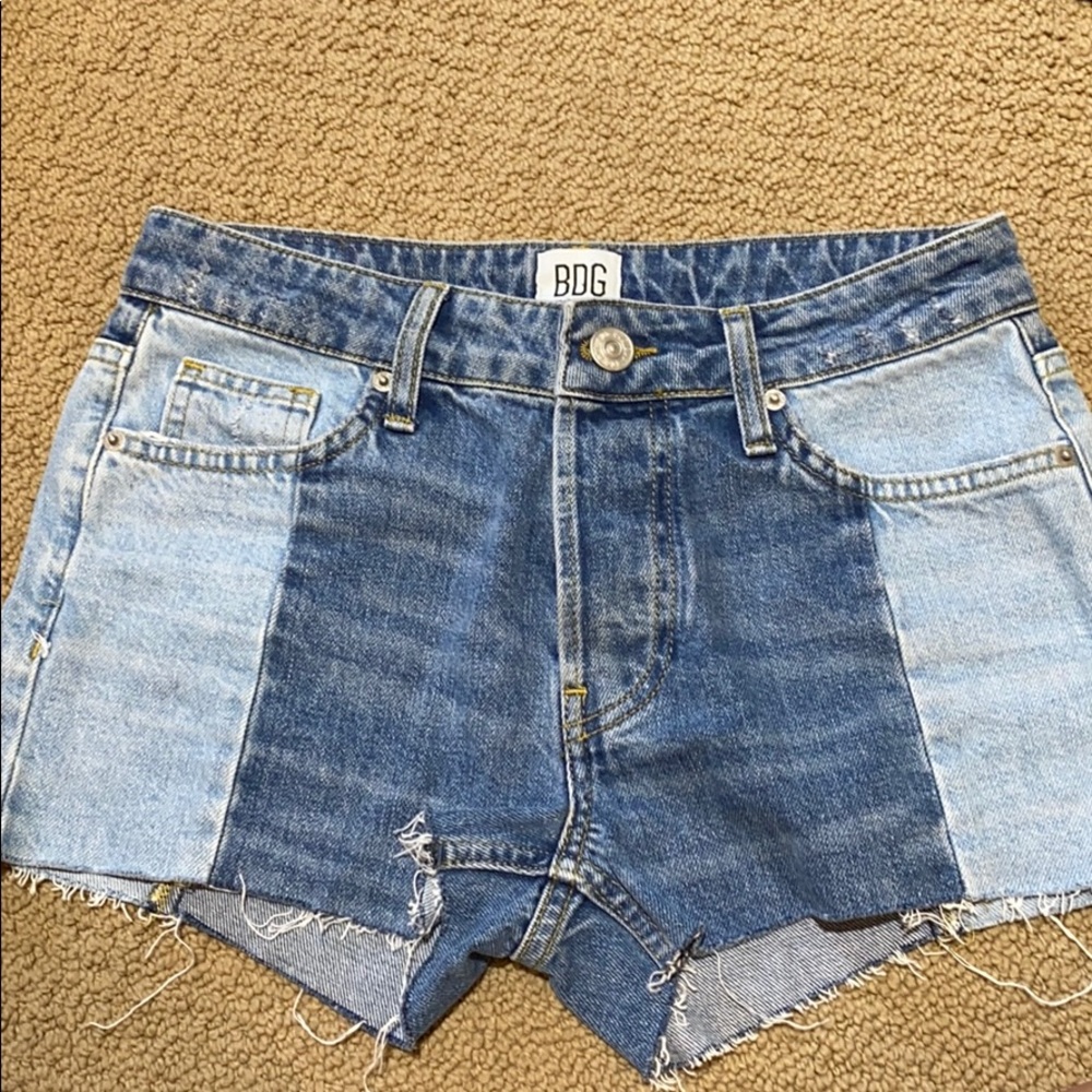 BDG color block shorts